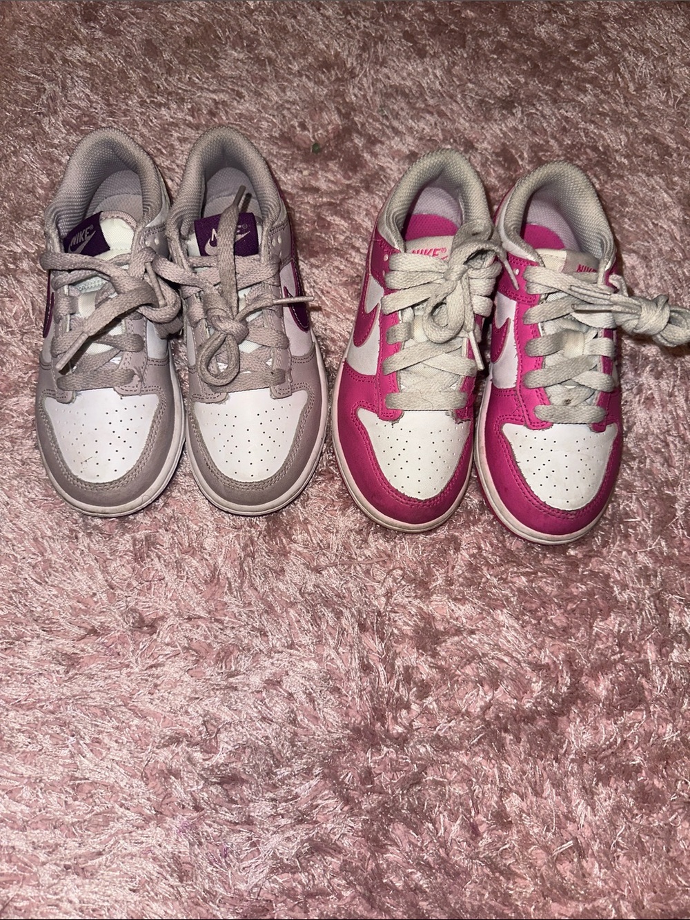 Girls Nike Dunks x 2